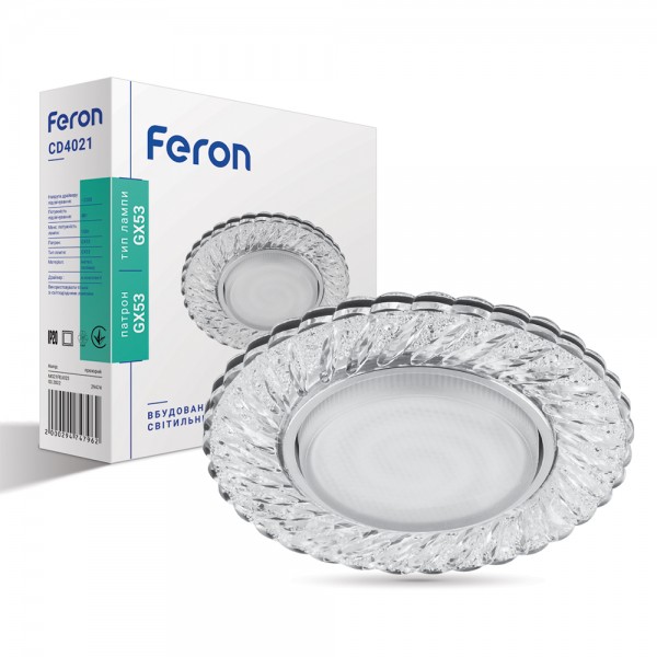 Встроенный светильник Feron CD4021 под лампу с подсветкой №1