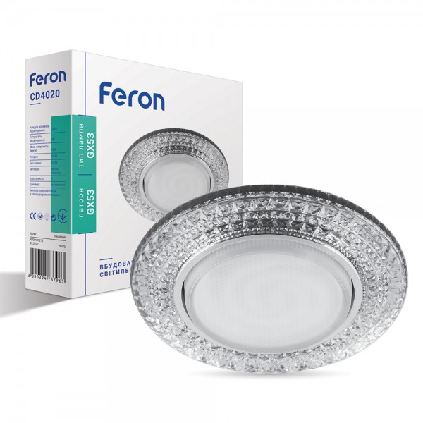 Встроенный светильник Feron CD4020 под лампу с подсветкой №1