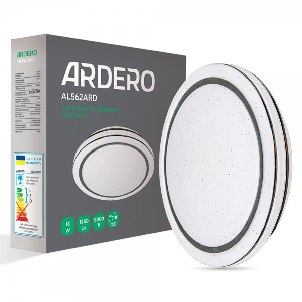 Светодиодный накладной светильник Ardero AL562ARD 18Вт 5000K звездное небо №1