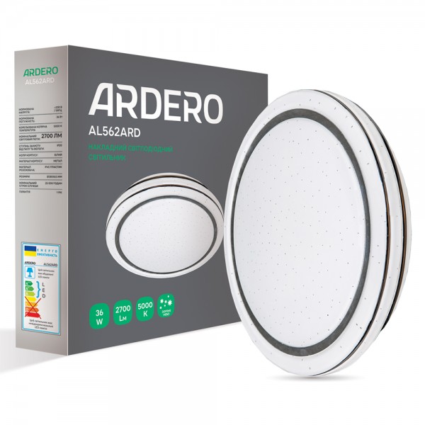 Светодиодный накладной светильник Ardero AL562ARD 36Вт 5000K звездное небо №1